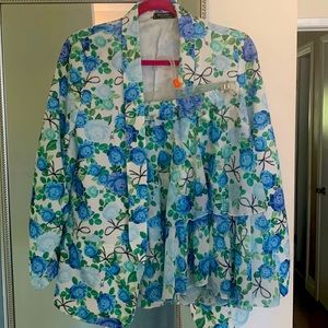 Floral rose jacket and skirt size S/m new
